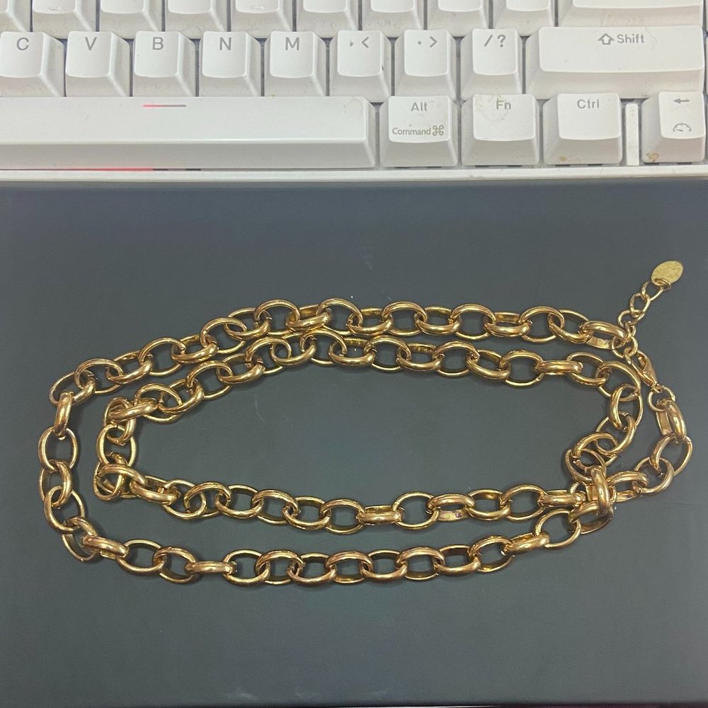 Zara Gold Extra Long Chain Necklace